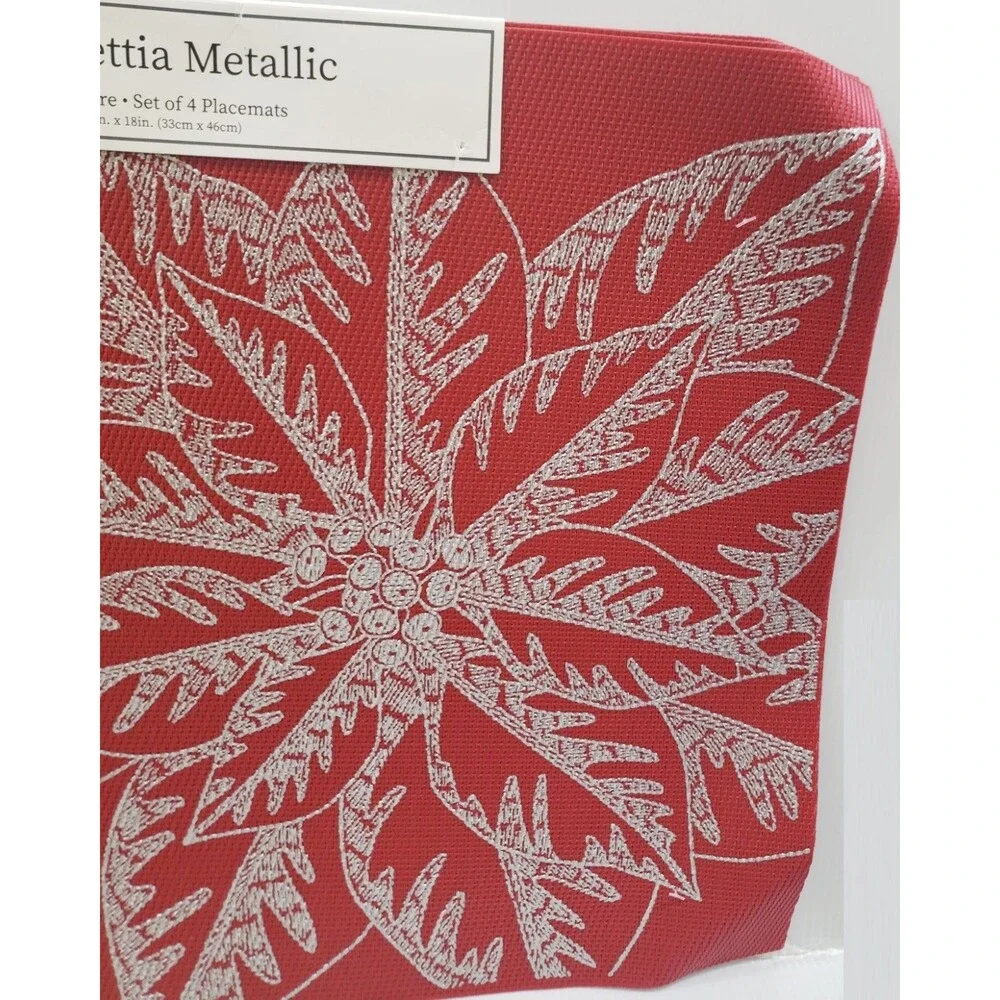 Set of 4 PVC In/Outdoor Polyvinyl Placemats(13